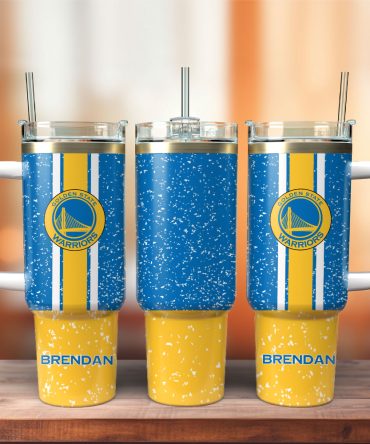Golden State Warriors Basketball Nba Sport Custom Stanley Quencher 40Oz Stainless Steel Tumbler With Handle