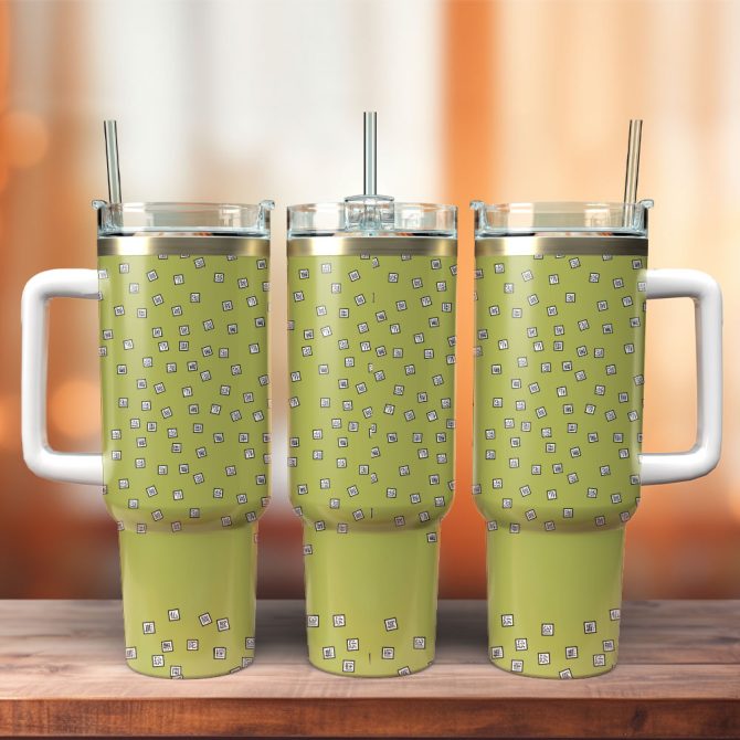 Artwork Custom Stanley Quencher 40Oz Stainless Steel Tumbler With Handle
