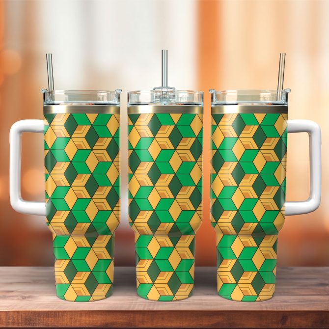 Artwork Custom Stanley Quencher 40Oz Stainless Steel Tumbler With Handle
