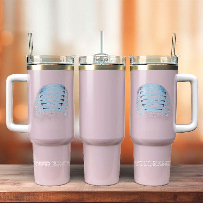 Artwork Custom Stanley Quencher 40Oz Stainless Steel Tumbler With Handle