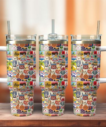 Artwork Custom Stanley Quencher 40Oz Stainless Steel Tumbler With Handle