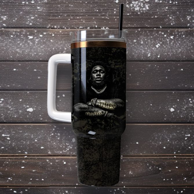 Rod Wave Singer Rapper Custom Stanley Quencher 40Oz Stainless Steel Tumbler With Handle - Image 3