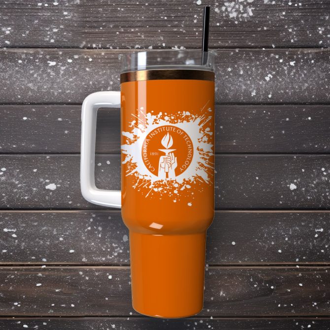 California Institute Of Technology Custom Stanley Quencher 40Oz Stainless Steel Tumbler With Handle - Image 4