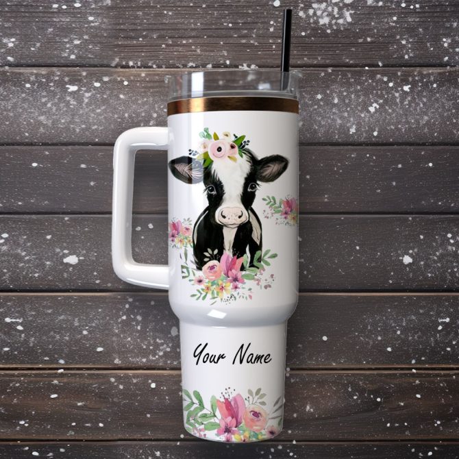 Animal Colorful Custom Stanley Quencher 40Oz Stainless Steel Tumbler With Handle - Image 4