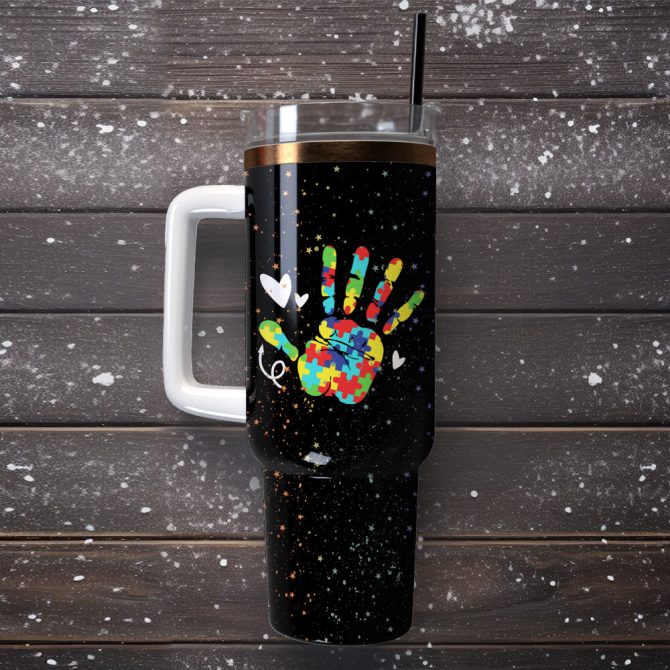Artwork Custom Stanley Quencher 40Oz Stainless Steel Tumbler With Handle - Image 4