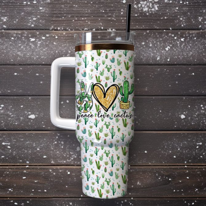 Artwork Custom Stanley Quencher 40Oz Stainless Steel Tumbler With Handle - Image 4