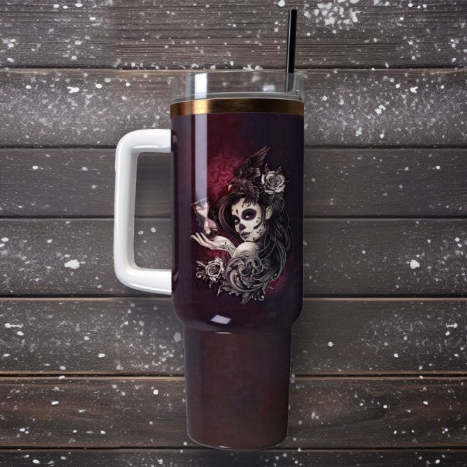 Artwork Custom Stanley Quencher 40Oz Stainless Steel Tumbler With Handle - Image 4