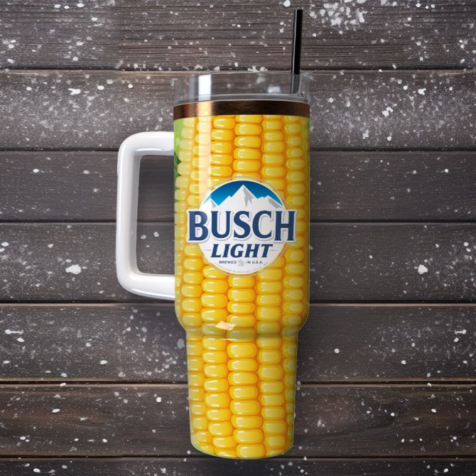Busch Light Drink Custom Stanley Quencher 40Oz Stainless Steel Tumbler With Handle - Image 4