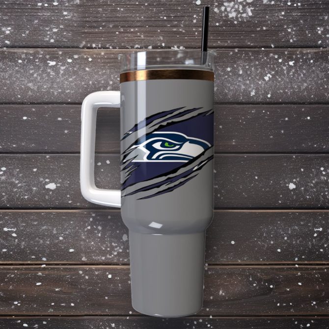 Philadelphia Eagles Football Nfl Custom Stanley Quencher 40Oz Stainless Steel Tumbler With Handle - Image 4