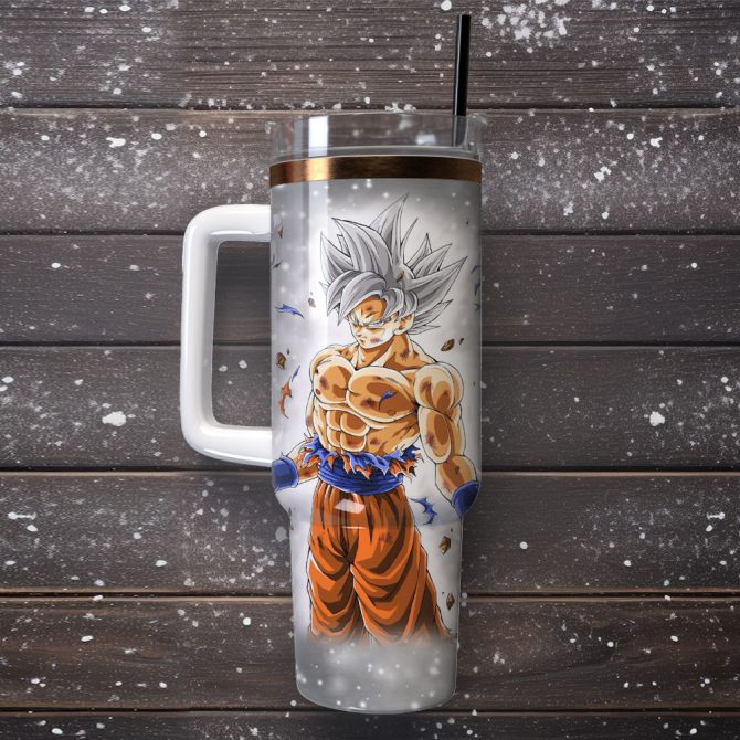 Dragon Ball Anime Custom Stanley Quencher 40Oz Stainless Steel Tumbler With Handle - Image 4