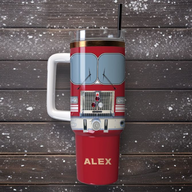 Bus Custom Stanley Quencher 40Oz Stainless Steel Tumbler With Handle - Image 4