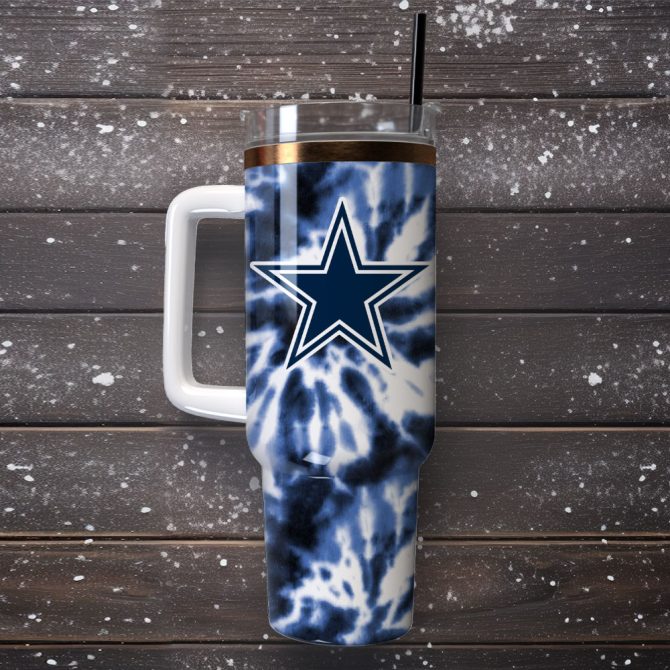 Dallas Cowboys Football Nfl Sport Custom Stanley Quencher 40Oz Stainless Steel Tumbler With Handle - Image 4