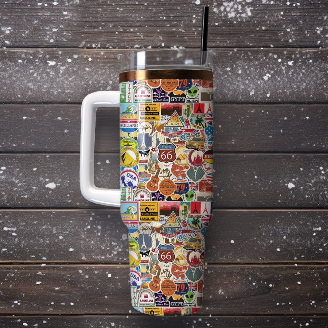 Artwork Custom Stanley Quencher 40Oz Stainless Steel Tumbler With Handle - Image 4