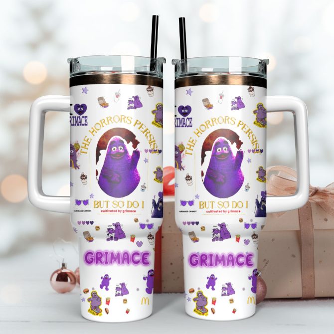 Gimace Mcdonaland Custom Stanley Quencher 40Oz Stainless Steel Tumbler With Handle - Image 3