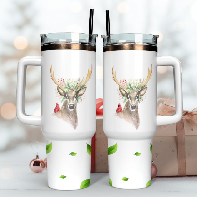 Animal Colorful Custom Stanley Quencher 40Oz Stainless Steel Tumbler With Handle - Image 3