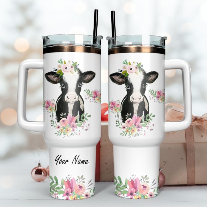 Animal Colorful Custom Stanley Quencher 40Oz Stainless Steel Tumbler With Handle - Image 3
