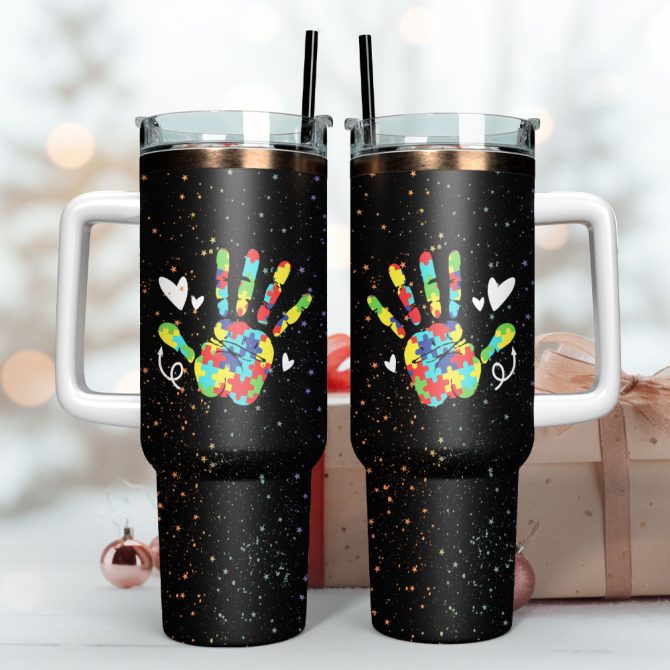 Artwork Custom Stanley Quencher 40Oz Stainless Steel Tumbler With Handle - Image 3