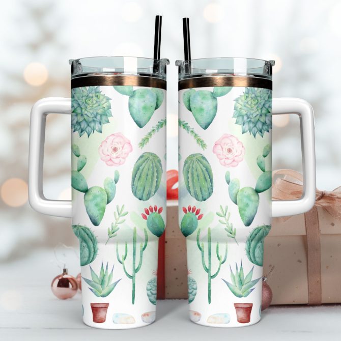 Artwork Custom Stanley Quencher 40Oz Stainless Steel Tumbler With Handle - Image 3