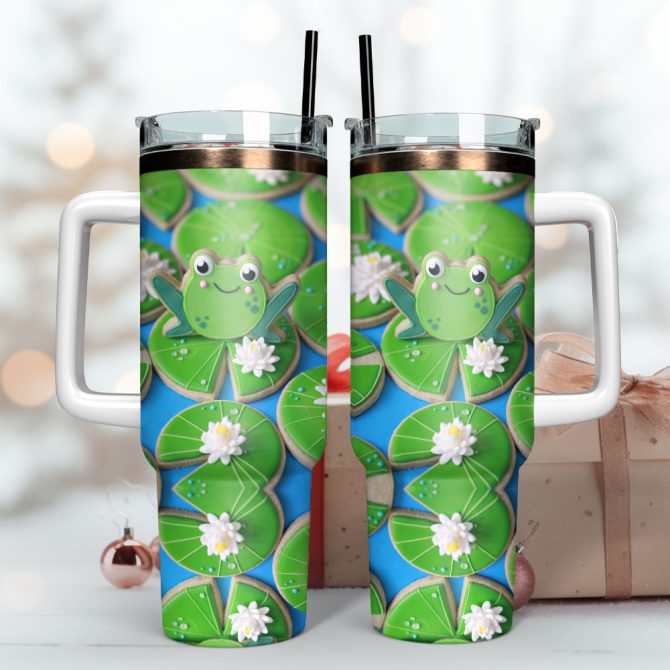 Artwork Custom Stanley Quencher 40Oz Stainless Steel Tumbler With Handle - Image 3