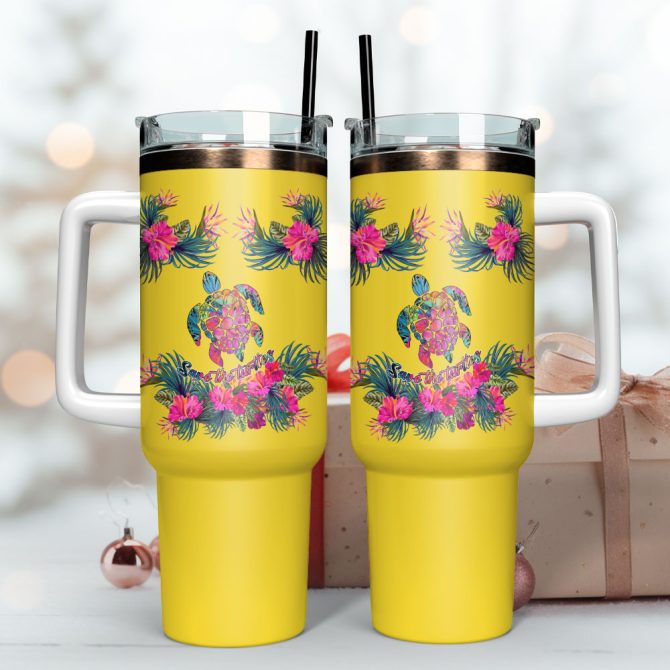Artwork Custom Stanley Quencher 40Oz Stainless Steel Tumbler With Handle - Image 3