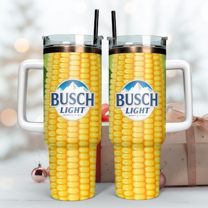 Busch Light Drink Custom Stanley Quencher 40Oz Stainless Steel Tumbler With Handle - Image 3