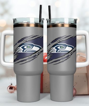 Philadelphia Eagles Football Nfl Custom Stanley Quencher 40Oz Stainless Steel Tumbler With Handle