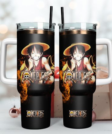 One Piece Anime Custom Stanley Quencher 40Oz Stainless Steel Tumbler With Handle