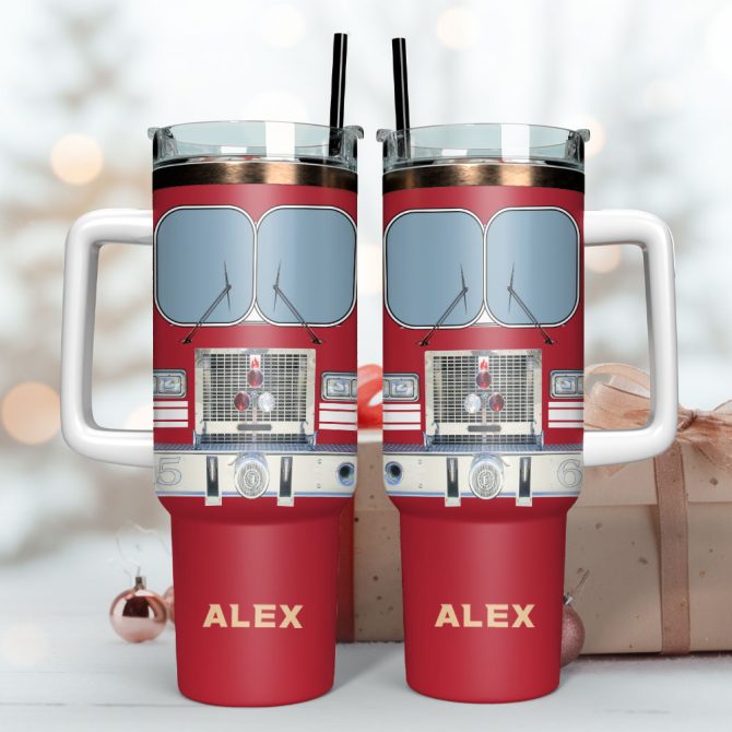 Bus Custom Stanley Quencher 40Oz Stainless Steel Tumbler With Handle - Image 3