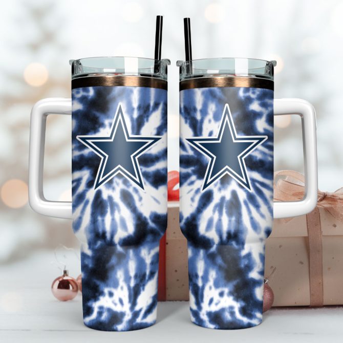 Dallas Cowboys Football Nfl Sport Custom Stanley Quencher 40Oz Stainless Steel Tumbler With Handle - Image 3