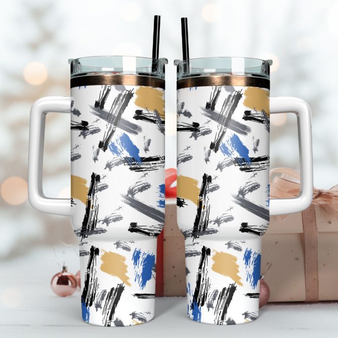 Artwork Custom Stanley Quencher 40Oz Stainless Steel Tumbler With Handle - Image 3