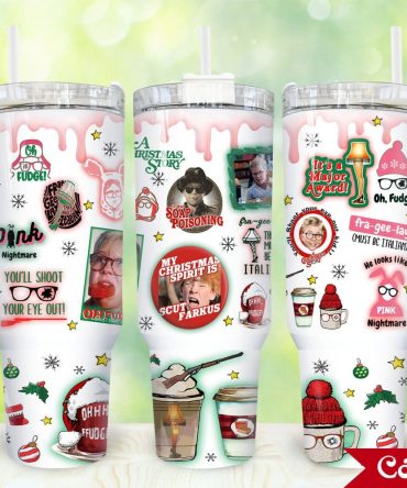 A Christmas Story Movies Custom Stanley Quencher 40Oz Stainless Steel Tumbler With Handle