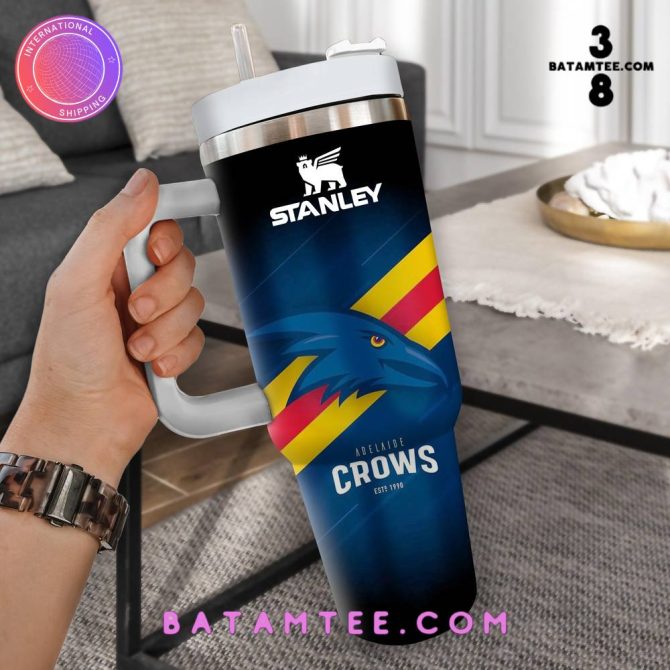 Adelaide Crows Afl Custom Stanley Quencher 40Oz Stainless Steel Tumbler With Handle