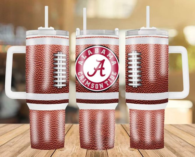 Alabama Crimson Tide Football Team Ncaa Custom Stanley Quencher 40Oz Stainless Steel