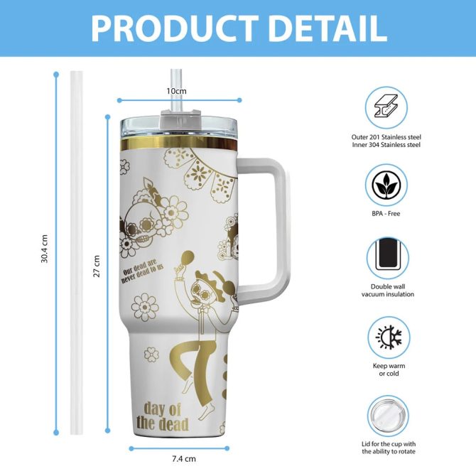 Alabama Crimson Tide Ncaa Custom Stanley Quencher 40Oz Stainless Steel Tumbler With Handle - Image 3