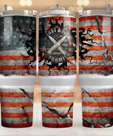 American Flag Custom Stanley Quencher 40Oz Stainless Steel Tumbler With Handle