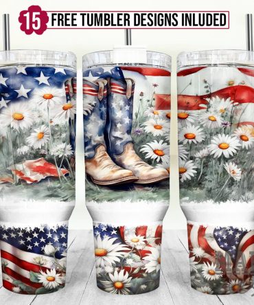 American Flag Custom Stanley Quencher 40Oz Stainless Steel Tumbler With Handle