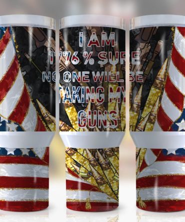American Flag Custom Stanley Quencher 40Oz Stainless Steel Tumbler With Handle