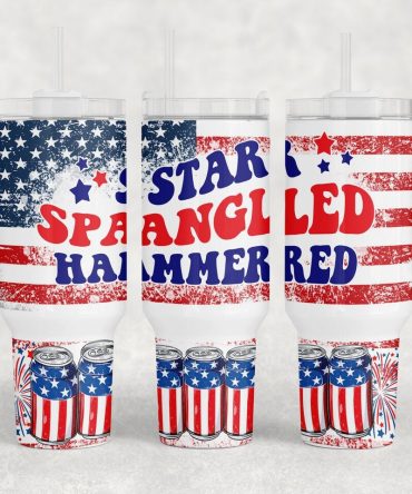 American Flag Custom Stanley Quencher 40Oz Stainless Steel Tumbler With Handle