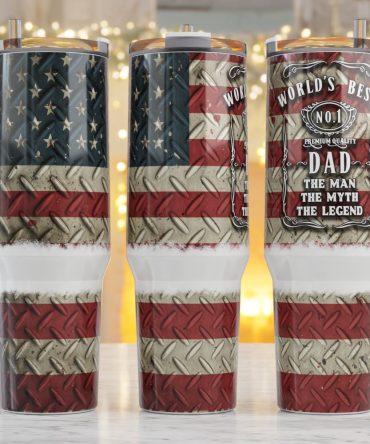 American Flag Custom Stanley Quencher 40Oz Stainless Steel Tumbler With Handle