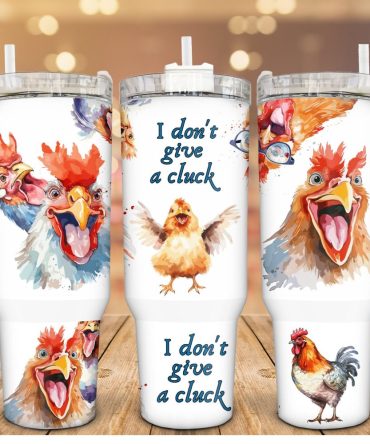 Angry Chicken Custom Stanley Quencher 40Oz Stainless Steel Tumbler With Handle