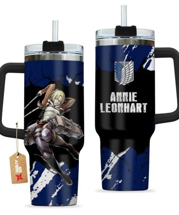 Annie Leonhart Attack On Titan Anime Custom Stanley Quencher 40Oz Stainless Steel Tumbler With Handle