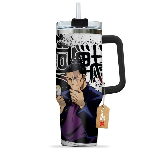 Aoi Todo Jujutsu Kaisen Anime Custom Stanley Quencher 40Oz Stainless Steel Tumbler With Handle - Image 2
