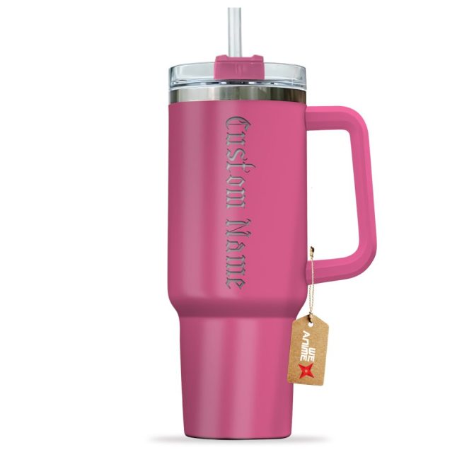 Aqua Deer Black Clover Anime Custom Stanley Quencher 40Oz Stainless Steel Tumbler With Handle - Image 3