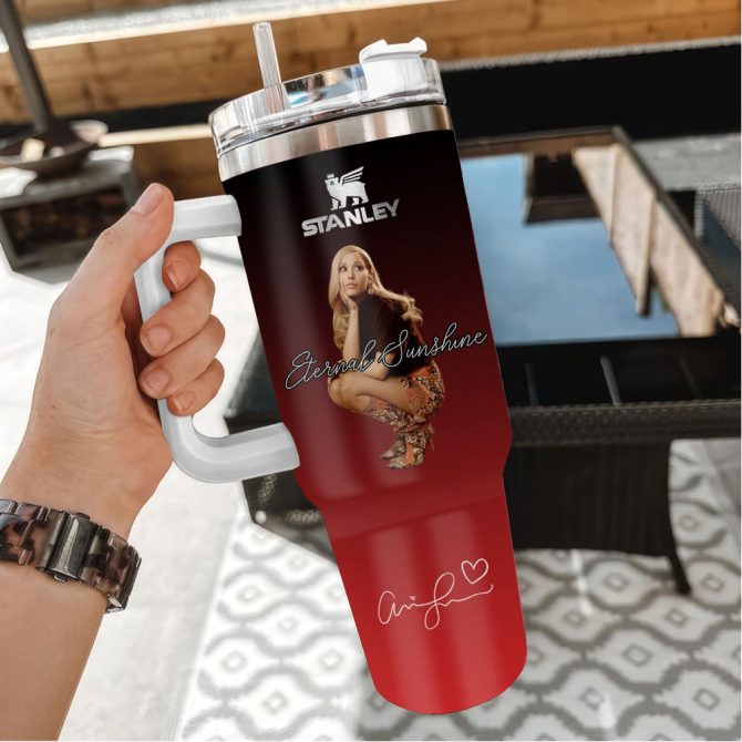 Ariana Grande Eternal Sunshine Music Custom Stanley Quencher 40Oz Stainless Steel - Image 3