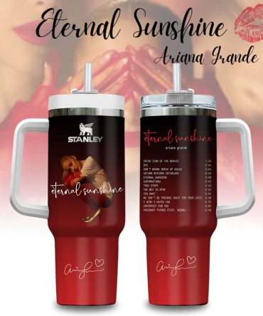 Ariana Grande Eternal Sunshine Music Custom Stanley Quencher 40Oz Stainless Steel