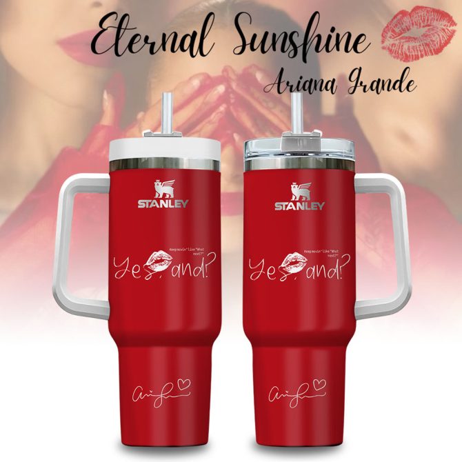 Ariana Grande Eternal Sunshine Music Custom Stanley Quencher 40Oz Stainless Steel