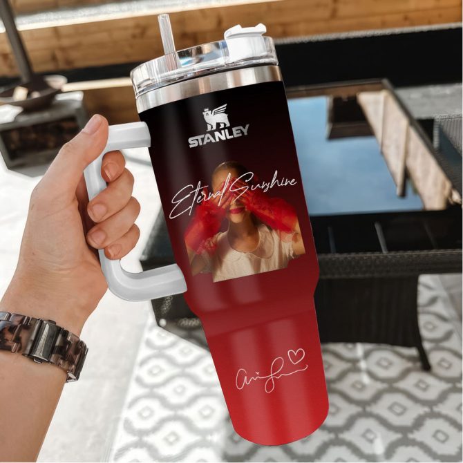 Ariana Grande Eternal Sunshine Music Custom Stanley Quencher 40Oz Stainless Steel - Image 3