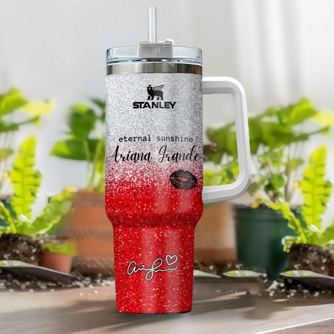 Ariana Grande Eternal Sunshine Music Custom Stanley Quencher 40Oz Stainless Steel - Image 2