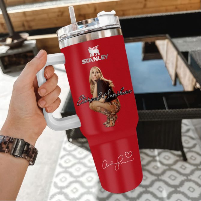 Ariana Grande Eternal Sunshine Music Custom Stanley Quencher 40Oz Stainless Steel - Image 3