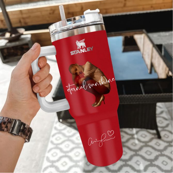 Ariana Grande Eternal Sunshine Music Custom Stanley Quencher 40Oz Stainless Steel - Image 3